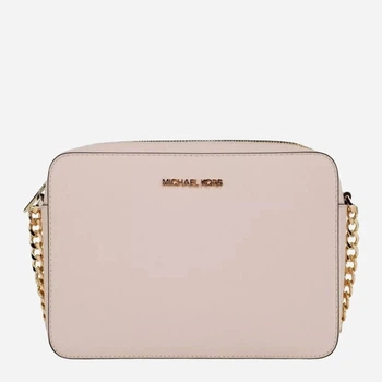 Сумка кросс-боди через плечо женская из натуральной кожи маленькая Michael Kors 552875819 Розовая (1159812824)
