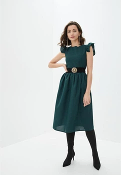Женское платье Подіум Heser 21326-DARKGREEN M Зеленый