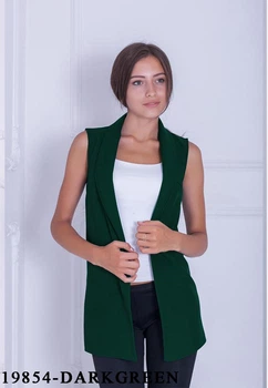 Жіноча безрукавка Подіум Sunset 19854-DARKGREEN M Зелений