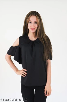 Женская блузка Подіум Angela 21332-BLACK L Черный
