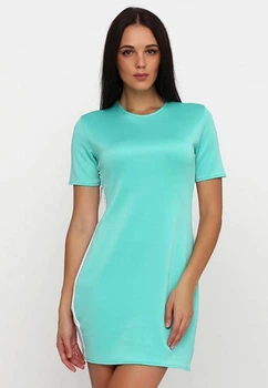 Жіноче плаття Подіум Mira 25894-MINT/WHITE XS Ментоловий