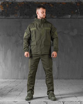 Тактический демисезонный костюм SoftShell M олива (51851)