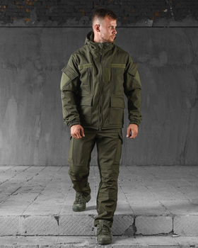 Тактический демисезонный костюм SoftShell M олива (51851)