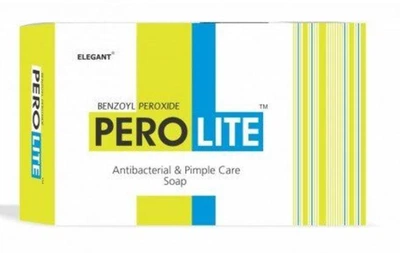 Мило від акне ELEGANT Perolite Benzoyl Peroxide Antibacterial & Pimple Care Soap 75 г