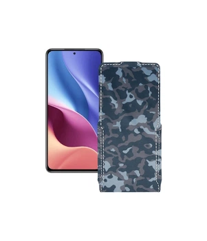 Чохол-фліп із екошкіри для телефону Xiaomi Redmi K40 2021 Хакі-синій