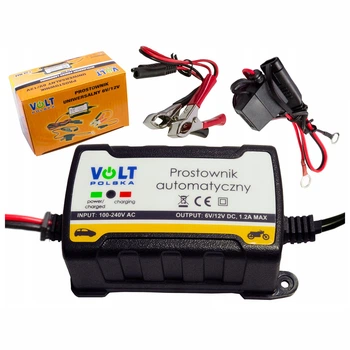 Зарядное устройство для свинцово-кислотных аккумуляторов 6V/12V 1,2A (6PRO061202) Volt Polska