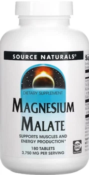 Магній малат Source Naturals Magnesium Malate 1250 mg 180 tabs