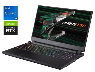 Ігровий ноутбук Gigabyte Aorus 15P XD / 15.6" (1920x1080) IPS / Intel Core i7-11800H (8 (16) ядер по 2.3 - 4.6 GHz) / 16 GB DDR4 / 1000 GB SSD / nVidia GeForce RTX 3070, 8 GB GDDR6, 256-bit / WebCam б/в
