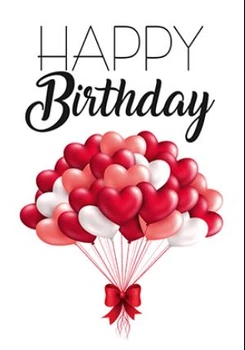 Мини открытки "Happy Birthday" (10 штук)