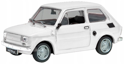 Металева модель Daffi PRL Fiat 126p White (5905422115699)