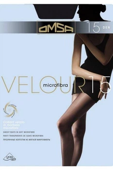 Колготы женские OMSA VELOUR 15 ден 2 размер телесные