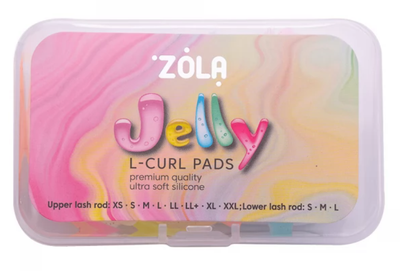 Валики для ламинирования ZOLA Jelly L-Curl для верхних и нижних ресниц 11 пар