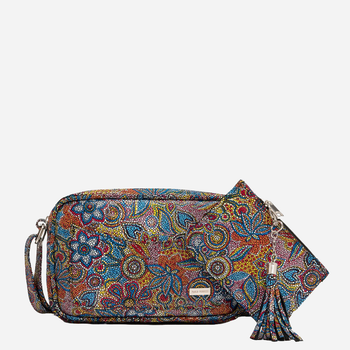 Torebka crossbody	damska ze skóry naturalnej Paolo Peruzzi Z-44-O Wielokolorowa (5904365070034)