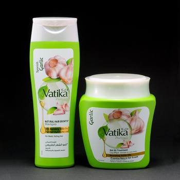 Набір Vatika Garlic Dabur шампунь від випадіння волосся з екстрактом часника 200 мл +маска 500 мл