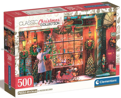 Puzzle Clementoni Compact Christmas Collection 500 elementów (8005125355679)