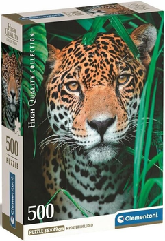 Puzzle Clementoni Compact Jaguar In The Jungle 500 elementów (8005125355419)