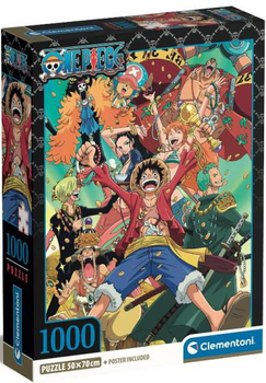 Пазли Clementoni Compact Anime One Piece 1000 елементів (8005125399215)