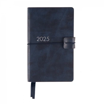 Щоденник 12х20cм дата Leo Planner датований 2025 Glory темно синій 352 стор