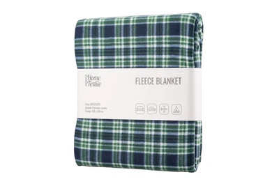 ARDESTO Плед Fleece, 160х200 см, 100% поліестер, клітинка зелена