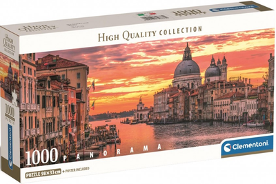 Puzzle Panorama Clementoni Compact The Grand Canal Venice 1000 elementów (8005125398782)