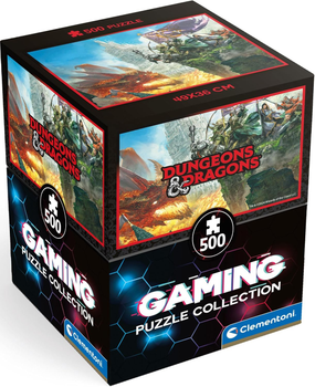 Puzzle Clementoni Cubes Dungeons and Dragons 500 elementów (8005125355624)