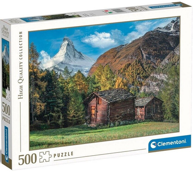 Puzzle Clementoni Hq Charming Matterhorn 500 elementów (8005125355235)