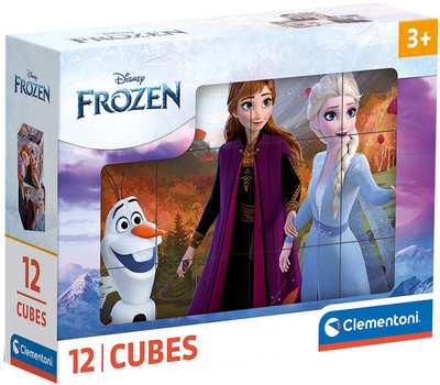 Кубики Clementoni Frozen 12 елементів (8005125411924)