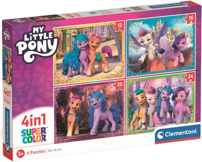 Пазли Clementoni Super Color My Little Pony 4 в 1 (8005125215195)