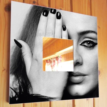 Зеркало "Певица Адель. Adele" подарок для фанатов поп музыки, декор интерьера в спальню