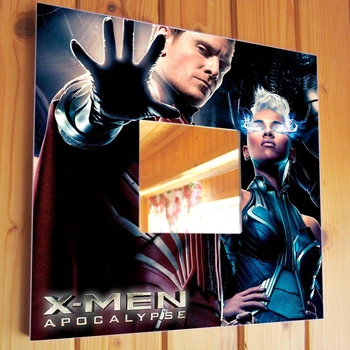 Зеркало "Супергерои Люди Икс. X-Men. Марвел" для фанатов Marvel, стильное украшение в интерьер спальни