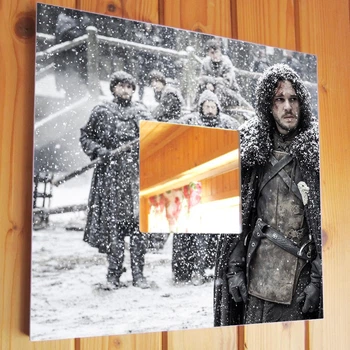 Зеркало "Герои сериала Игра престолов. Game of Thrones" фанатам кино, украшение интерьера спальни, кафе, бара