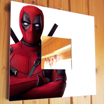 Декоративное зеркало "Дэдпул. Deadpool. Marvel. Марвел" для фанатов комиксов, супергероев, крутой декор