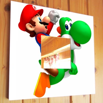 Декоративное зеркало "Super Mario Bros. Nintendo" подарок фанатам Dendy, украшение детской комнаты