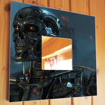 Зеркало "Фильм Терминатор. Terminator" стильный подарок для фанатов кино, сериалов, украшение интерьера