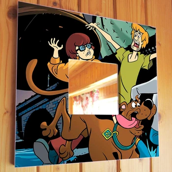 Зеркало "Мультфильм Скуби-Ду. Scooby-Doo!" украшение интерьера детской спальни, бара, кафе, игровой
