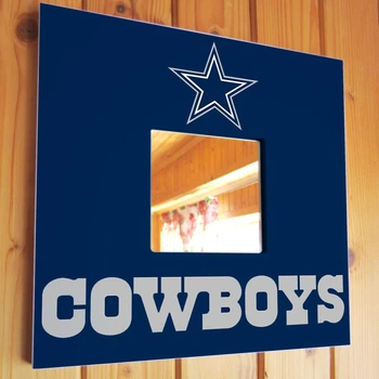 Зеркало "Dallas Cowboys" американский футбол NFL команды, для фанатов НФЛ, подарок для спальни, спорт клуба, бара