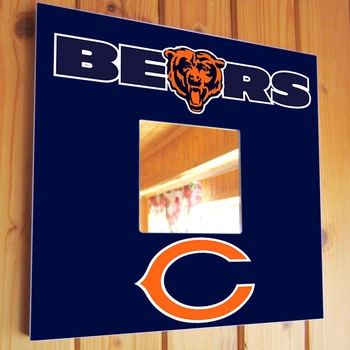Зеркало "Chicago Bears" американский футбол NFL команды, для фанатов НФЛ, подарок для спальни, спорт клуба, бара