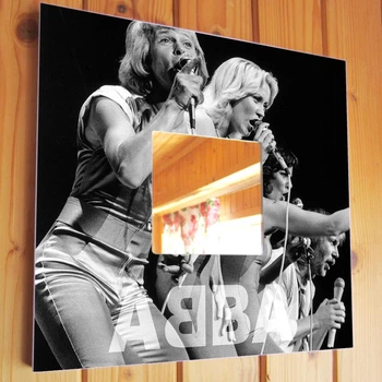 Зеркало "Группа ABBA. АББА" подарок для фанатов, музыкантов и любителей поп музыки, декор в бар, студию