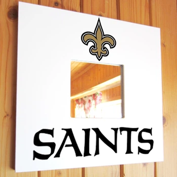 Зеркало "New Orleans Saints" американский футбол NFL команды, для фанатов НФЛ, подарок для спальни, спорт клуба, бара