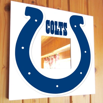 Зеркало "Indianapolis Colts" американский футбол NFL команды, для фанатов НФЛ, подарок для спальни, спорт клуба, бара