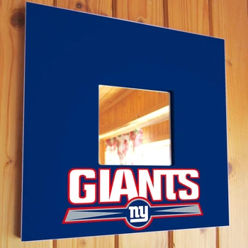 Зеркало "New York Giants" американский футбол NFL команды, для фанатов НФЛ, подарок для спальни, спорт клуба, бара