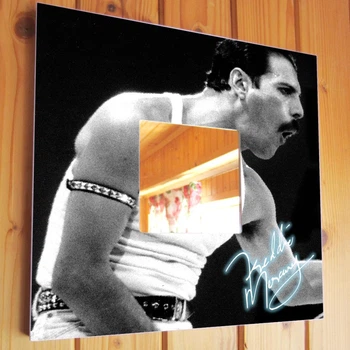 Зеркало "Группа Queen. Фредди Меркьюри. Freddie Mercury" подарок для фанатов, музыкантов и любителей рок музыки, в бар, клуб