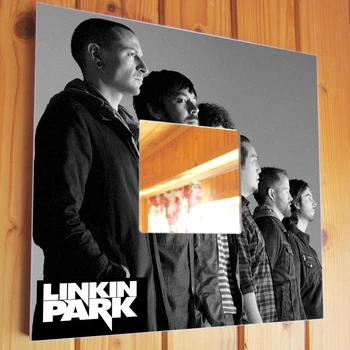 Декоративное зеркало "Группа Linkin Park" для фанатов, музыкантов и любителей рок музыки, украшение в бар, клуб, подарок