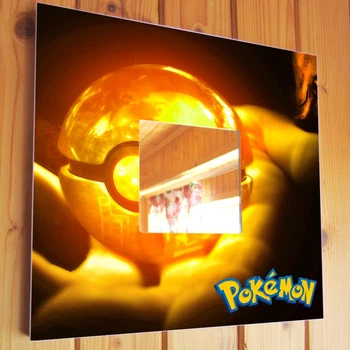 Декоративное зеркало "Покемоны. Pokemon" украшение для фанатов аниме, манга, в спальню, игровую комнату