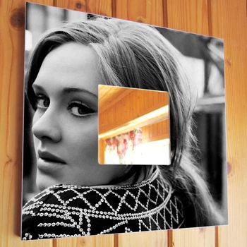 Зеркало "Певица Адель. Adele" для фанатов поп музыки, украшение интерьера в спальню, бар, кафе