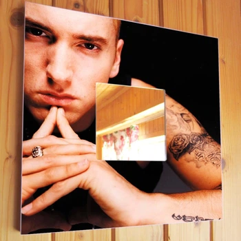Зеркало с фото "Эминем. Eminem" подарок для фанатов реп, хип-хоп музыки, украшение интерьера спальни, студии