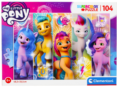 Пазли Clementoni Super Color My Little Pony 104 елемента (8005125257324)