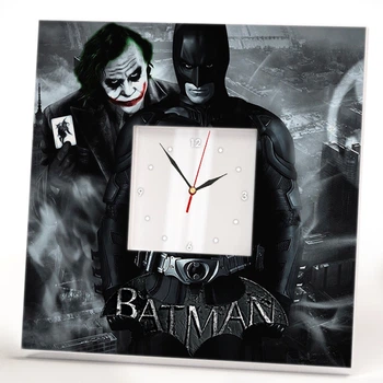 Годинник "Бетмен і Джокер. Batman & Joker" прикраса, подарунок для дитячої кімнати, для фанатів коміксів DC