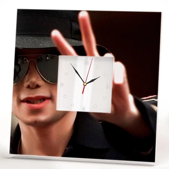 Годинник "Співак Майкл Джексон. Michael Jackson" для фанатів, поп музика, прикраса в бар, клуб, спальню