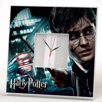 Годинник «Герої фільму Гаррі Поттер. Harry Potter» прикраса для любителів кіно, тв серіалів, у спальню, кімнату